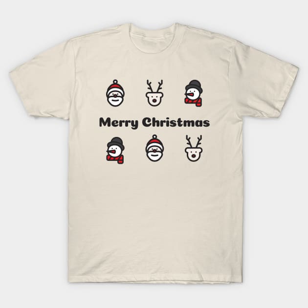 Merry Christmas, merry and bright tshirt T-Shirt by ART4Y